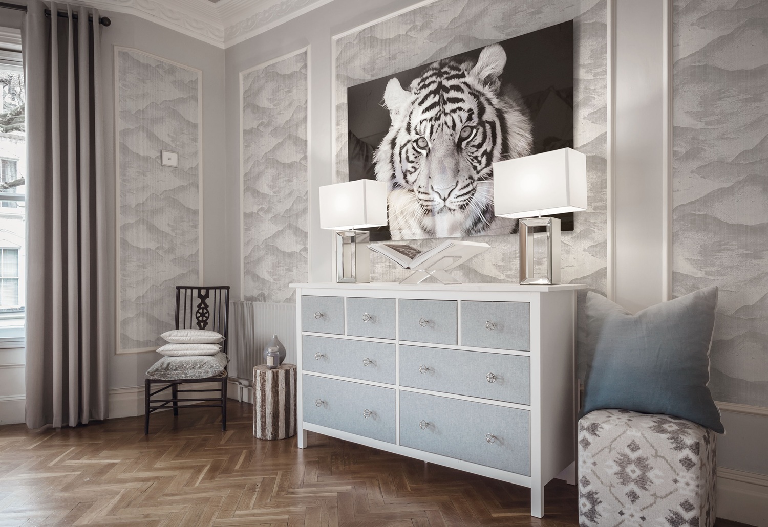 Обои Milassa Ambient vol.2 Shan Shui AM1 002/1 10,05×1 фото в интерьере